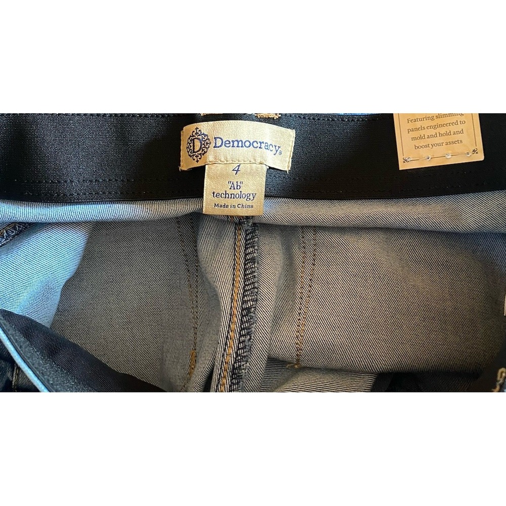 NWT Democracy "Ab"technology Jeans Womens 4 Slimming Ankle Length Model Off-Duty - Picture 10 of 10